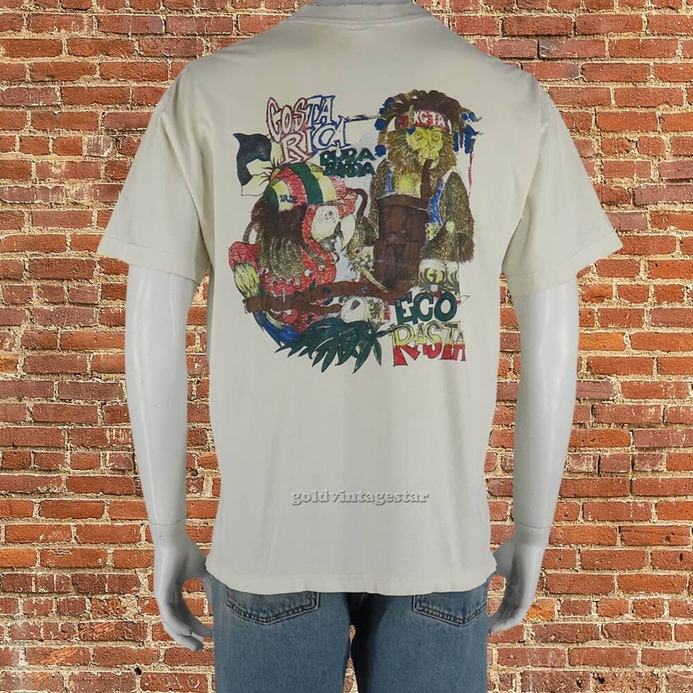Vintage Eco Rasta Pura Borra 420 Marijuana Weed Smoke Out Drinking T Shirt Tee